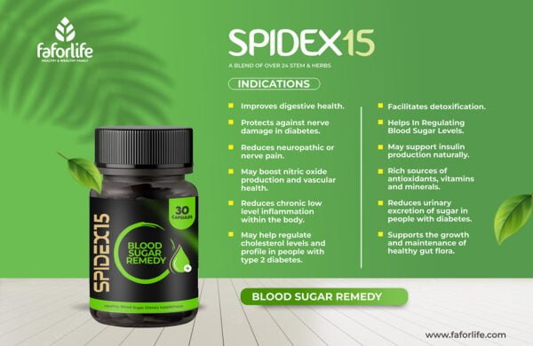 11 Faforlife Spidex 15 – Advanced Blood Sugar Remedy